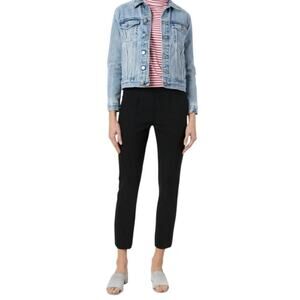 Vince Black Stretch Seamed Straight Leg Ankle Pants, Women's Size XL
